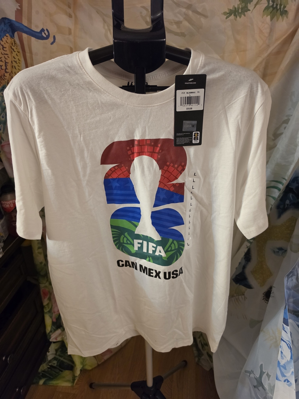 FIFA CAN MEX USA White Graphic Short Sleeve Tee